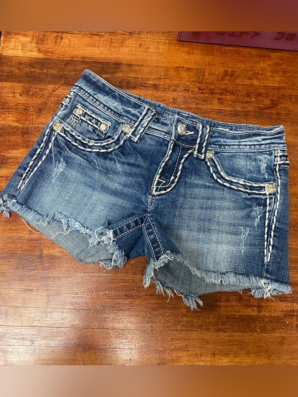 Miss Me Blue Denim Shorts size 25